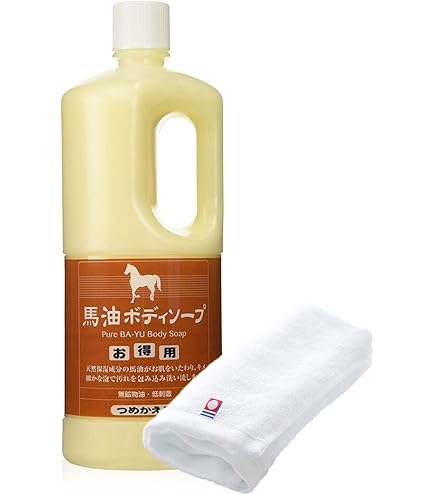 Amazon.co.jp: アズマ商事の 馬油ボディソープ 詰替え用 1000ml 2本